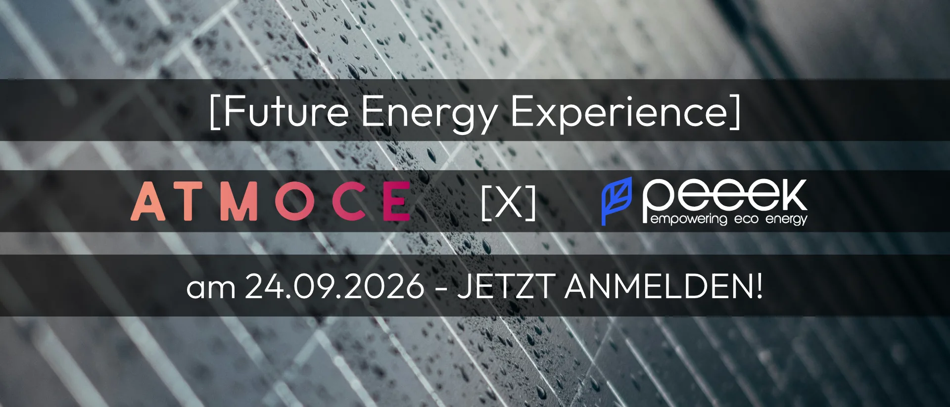 Future Energy Experience – Atmoce x Peeek am 24.09.2026, jetzt anmelden