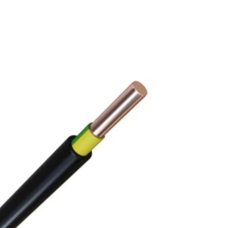 16mm² Erdungskabel 100m starr, eindrähtig mit schwarzem PVC Mantel, UV beständig, NYY-J 1X16 RE