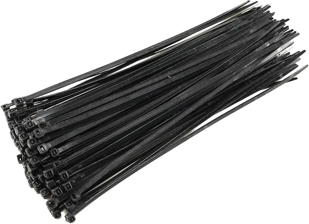 Kabelbinder schwarz, 4,8 x 370mm, 100 Stk.