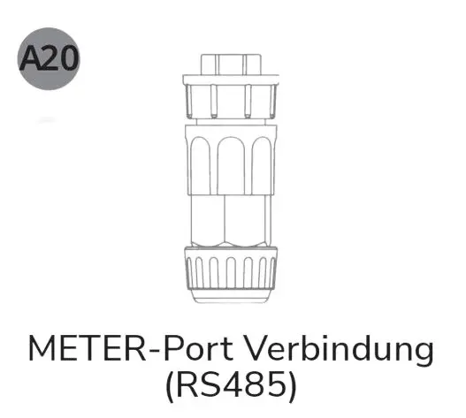 EcoFlow (A20) Meter-Port Verbindung (RS485) Wechselrichter