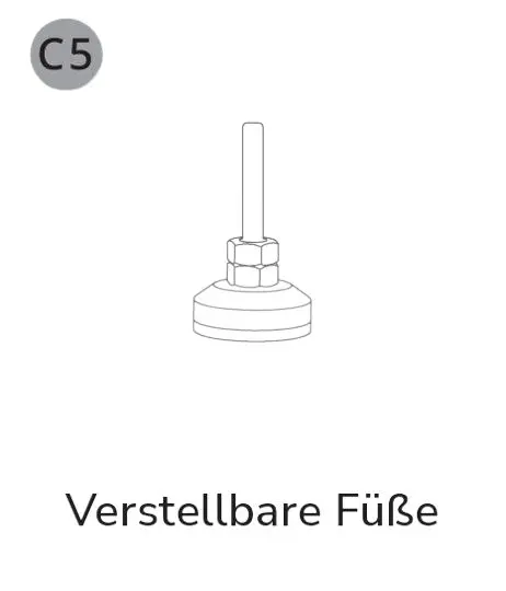 EcoFlow (C6+C5P) Verstellbare Füße Junction Box + Junction Box PLUS