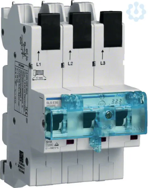 Hager SLS-Schalter 50A 3-polig Sammelschiene HTS350E
