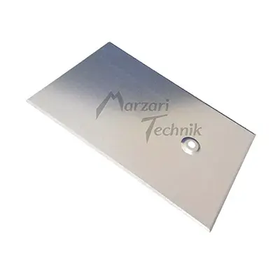 Marzari Metalldachplatte Schiefer 250 x 380 mm für Stockschraube