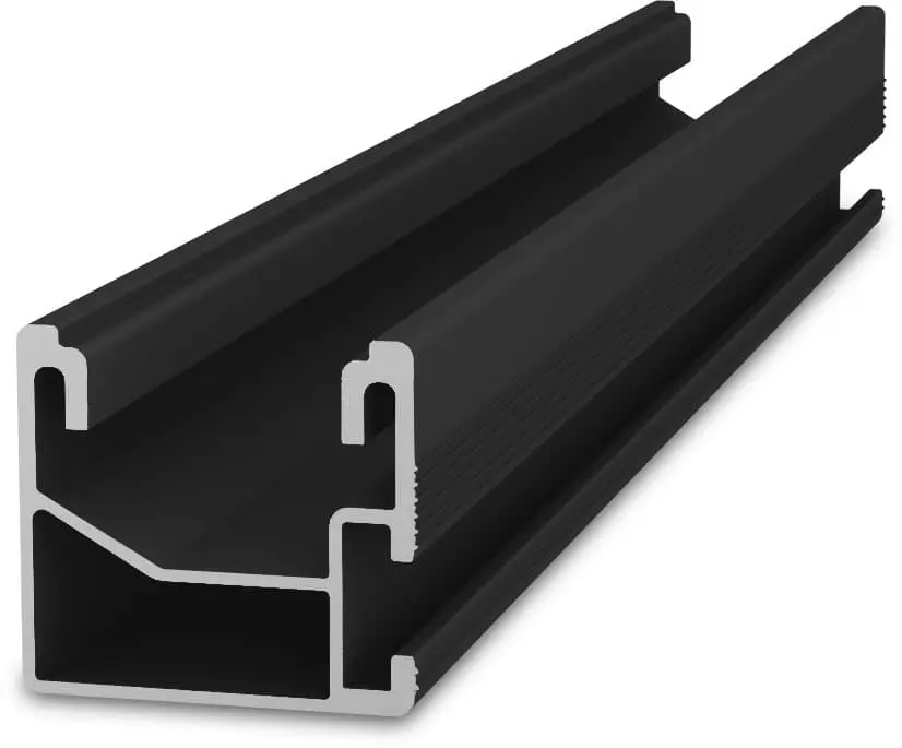 K2 SingleRail 36 schwarz, Montageschiene 4,80 m 2004396 