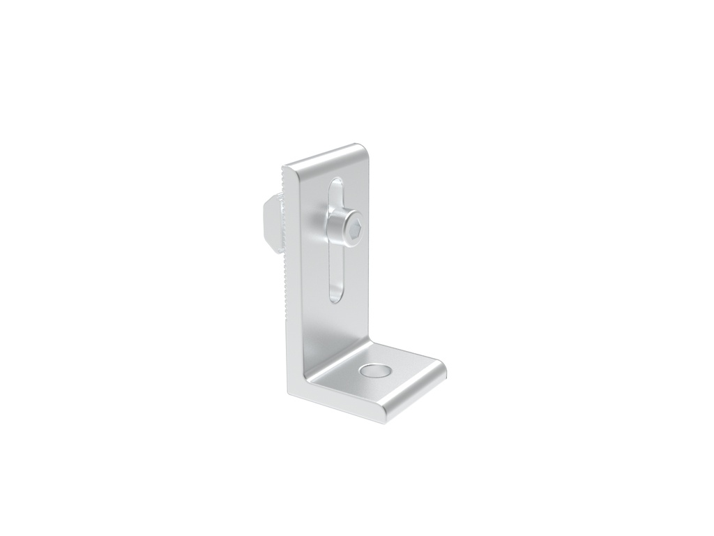 L-Fuß Adapter Aluminium mit Nutenstein