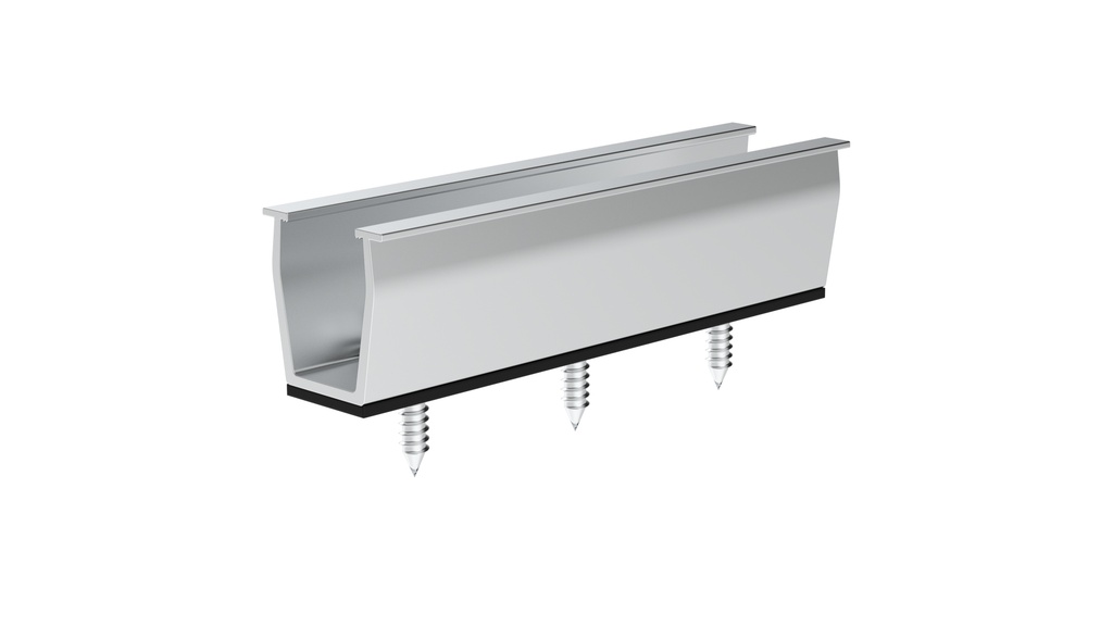 Trapezblech Schiene kurz 120mm mit EPDM