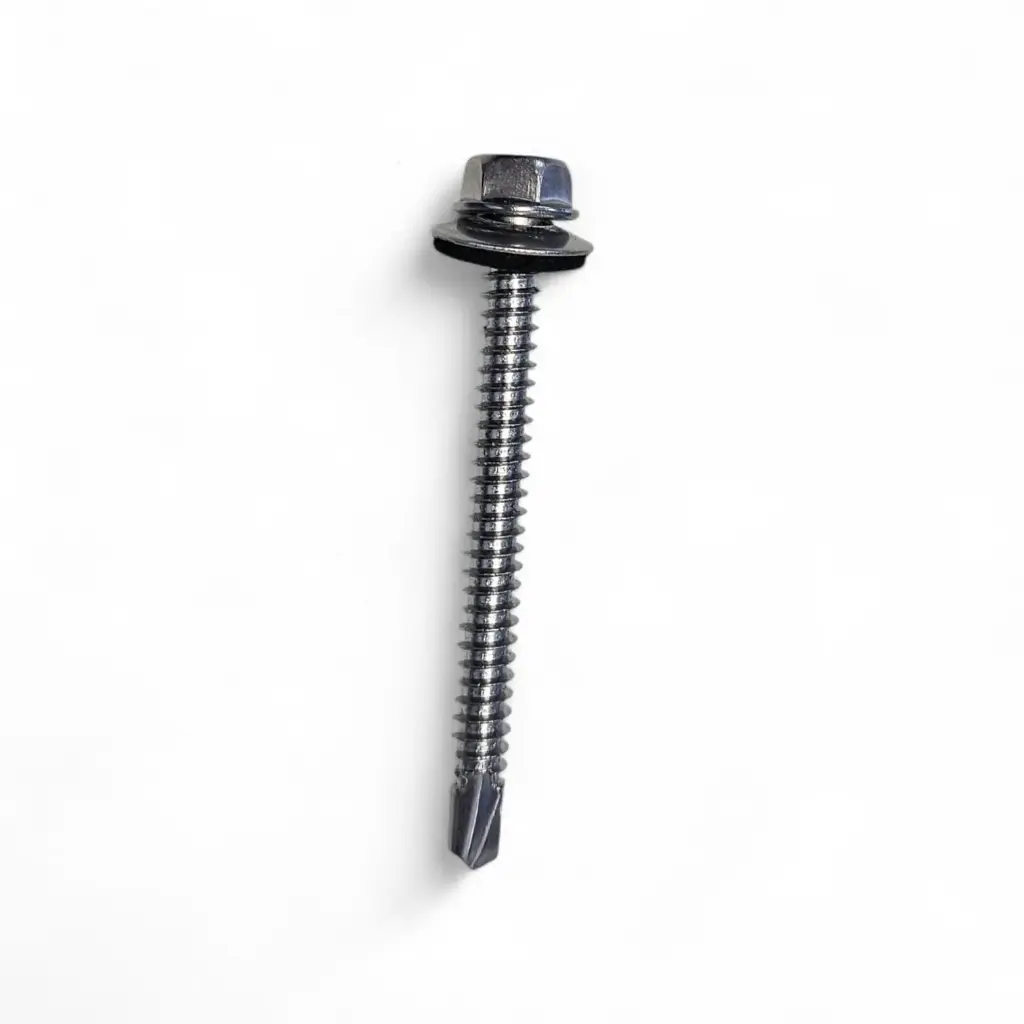 Selbstschneidende Edelstahl Schraube 6.3*65mm Sechskant mit EPDM