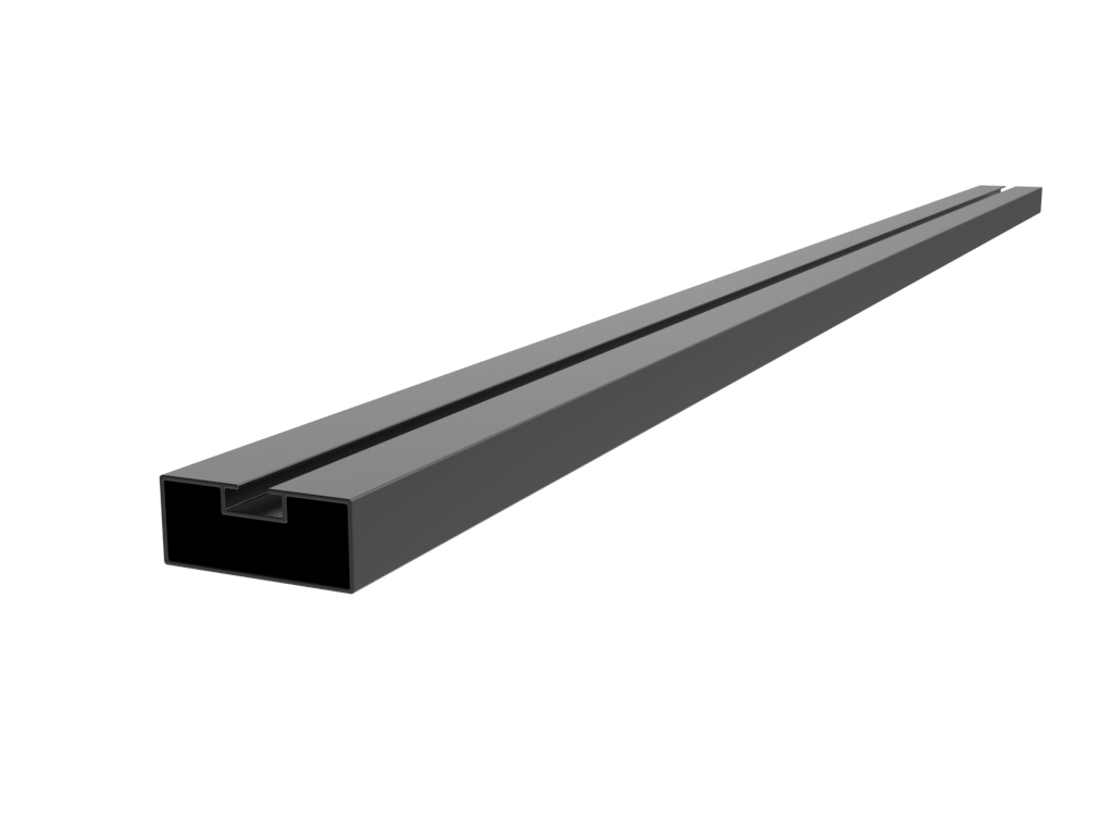 Ost/West Süd Aufsteller SCHWARZ |  Trägerschiene 140cm