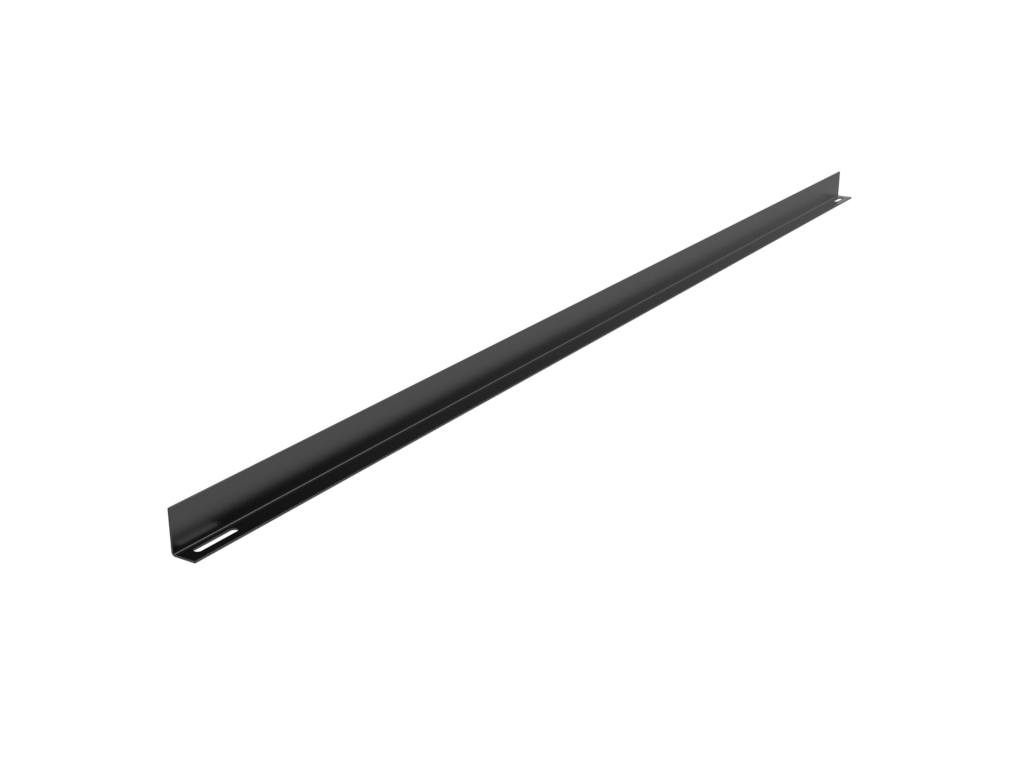 Ost/West Süd Aufsteller SCHWARZ |  Edelstahl Ballastschiene L1782mm