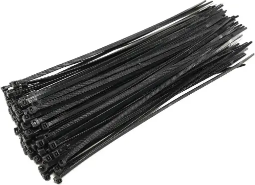 [620000] Kabelbinder schwarz, 4,8 x 370mm, 100 Stk.