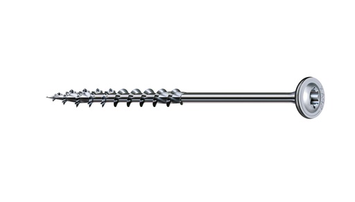 [760144] 50er Pack Tellerkopfschraube 8 x 220 mm TX40 verzinkt + Bohrspitze 