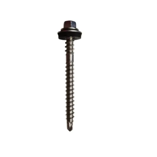 [760145] Selbstschneidende Edelstahl Schraube 6.3*65mm Sechskant mit EPDM A2 304 Twistec für Splice Foot 