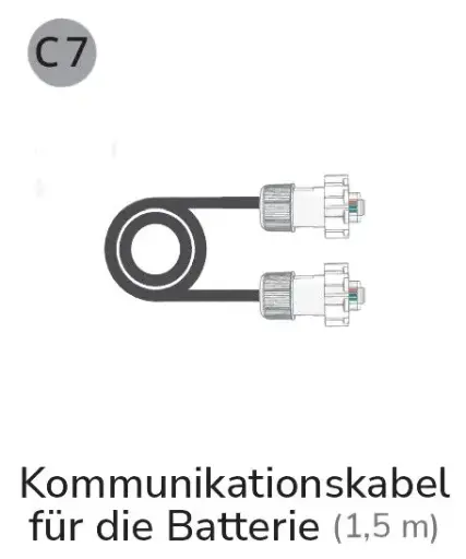 [630024] EcoFlow (C7P) Kommunikationskabel Batterie 1,5m Junction Box PLUS