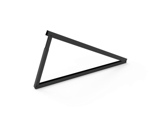 [760172] Aufsteller Schwarz verstellbar 15-25° # Ballast / Verschraubung 