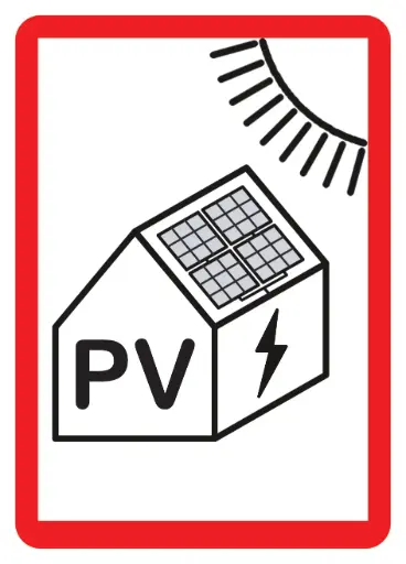 [620105] Sticker Zählerschrank PV - 74 x 105 mm