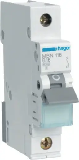 [790178] Hager Leitungsschutzschalter MBN116 B16 1-Polig Quick Connect 6kA